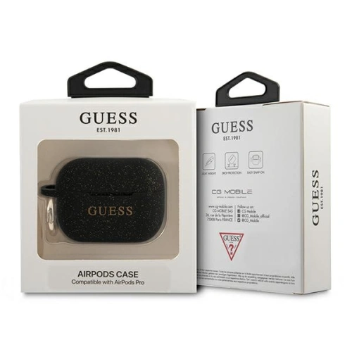 Kup Etui Guess GUAPSGGEK Apple AirPods Pro tok fekete/színes szilikon csillogó - GUE1112BLK - {ean13} - Sklep Home Screen