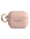 Etui Guess GUAPSGGEP Apple AirPods Pro obal růžový/pink silikonový glitr