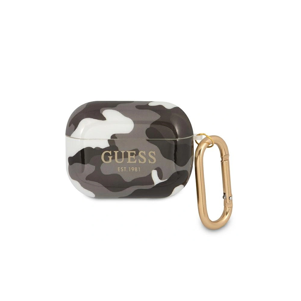 Etui Guess GUAPUCAMG Apple AirPods Pro cover czarny/black Camo Collection
