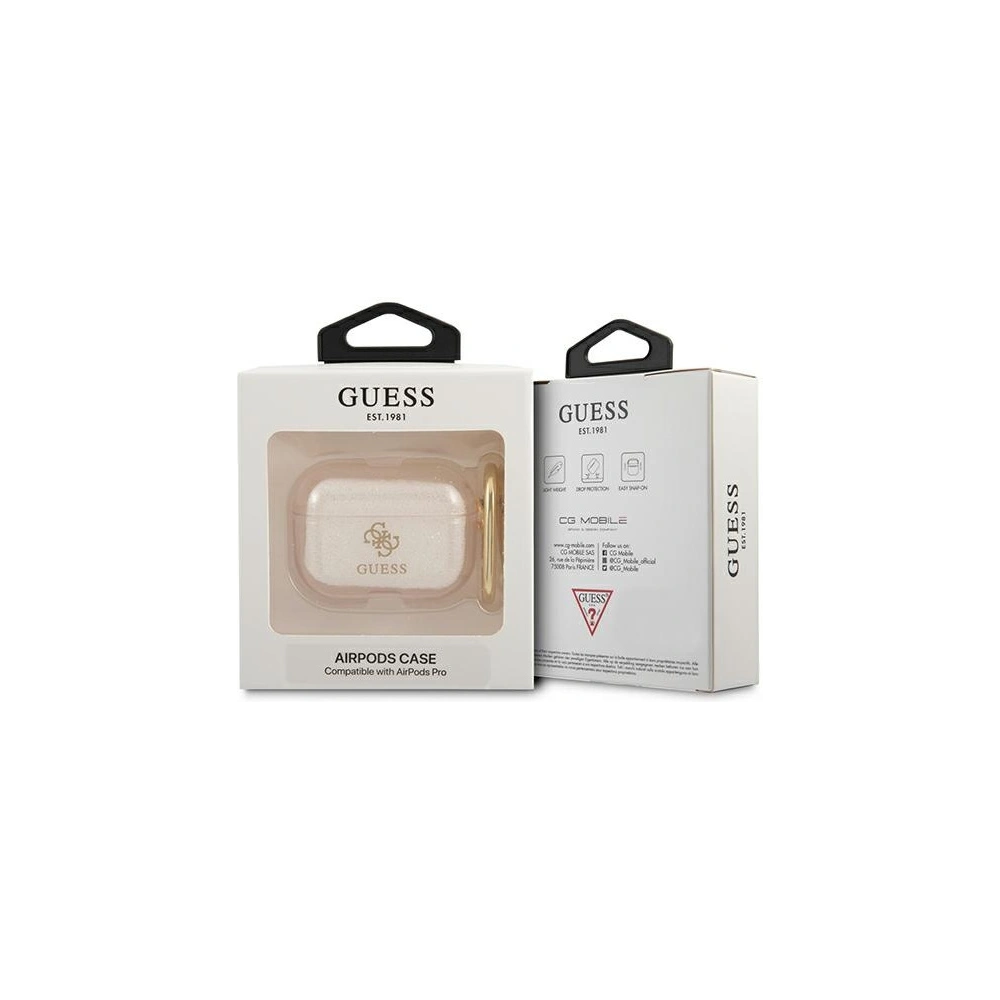 Etui Guess GUAPUCG4GD Apple AirPods Pro cover złoty/gold Glitter Collection