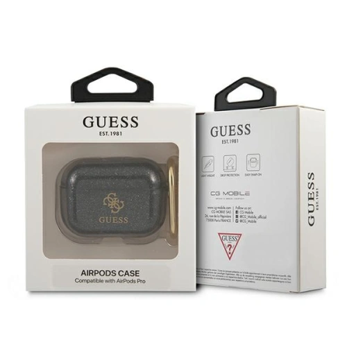 Kup Etui Guess GUAPUCG4GK Apple AirPods Pro tok fekete/black Glitter Collection - GUE1120BLK - {ean13} - Sklep Home Screen