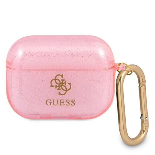 Kup Etui Guess GUAPUCG4GP pentru Apple AirPods Pro roz/glitter roz Colecția Glitter - GUE1121PNK - {ean13} - Sklep Home Screen