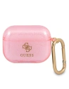 Etui Guess GUAPUCG4GP pentru Apple AirPods Pro roz/glitter roz Colecția Glitter