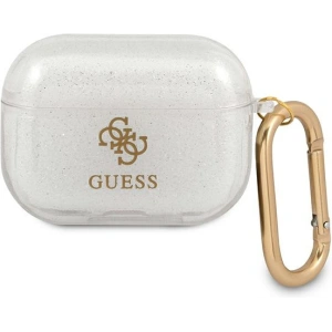 Kup Etui Guess GUAPUCG4GT Apple AirPods Pro cover Transparent Glitter Collection - GUE1122CL - {ean13} - Sklep Home Screen