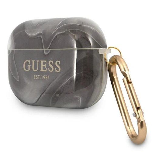 Kup Etui Guess GUAPUNMK Apple AirPods Pro cover czarny/black Marble Collection - GUE1123BLK - {ean13} - Sklep Home Screen