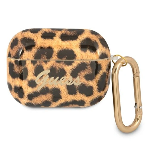 Kup Etui Guess GUAPUSLEO Apple AirPods Pro kryt zlatý/zlatá Leopard Collection - GUE1125GLD - {ean13} - Sklep Home Screen