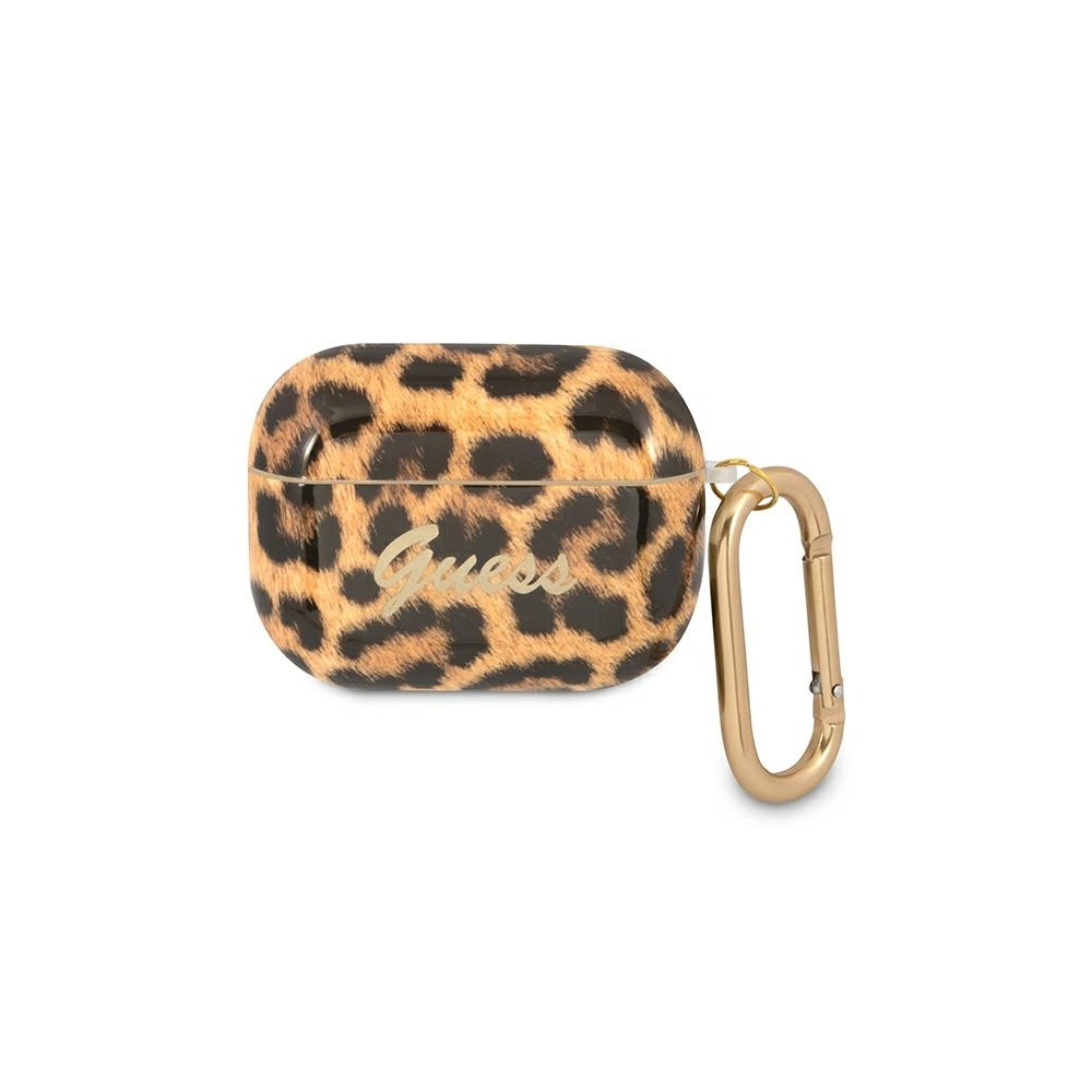 Etui Guess GUAPUSLEO Apple AirPods Pro cover złoty/gold Leopard Collection
