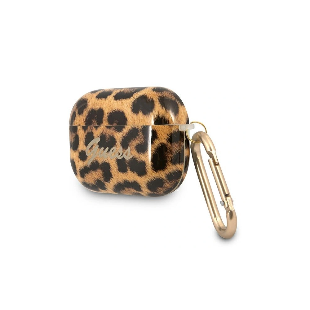 Etui Guess GUAPUSLEO Apple AirPods Pro cover złoty/gold Leopard Collection