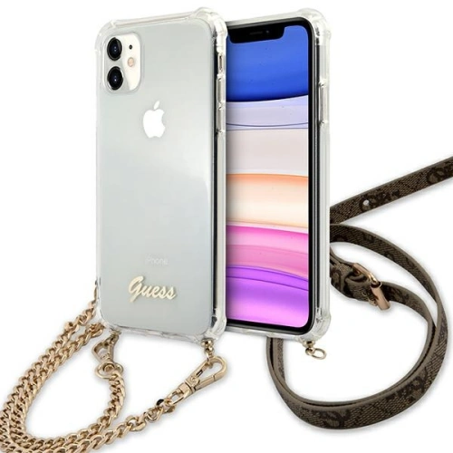 Kup Etui Guess GUHCN61KC4GSGO Apple iPhone 11 Transparent hardcase 4G Gold Chain - GUE1126CL - {ean13} - Sklep Home Screen