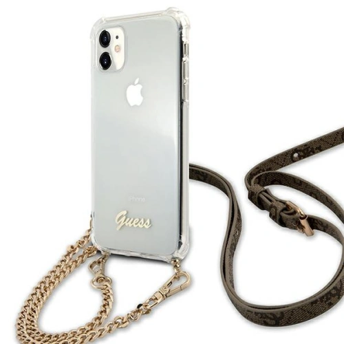 Kup Etui Guess GUHCN61KC4GSGO Apple iPhone 11 Transparent hardcase 4G Gold Chain - GUE1126CL - {ean13} - Sklep Home Screen