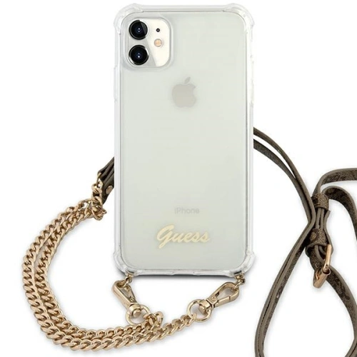 Kup Etui Guess GUHCN61KC4GSGO Apple iPhone 11 Transparent hardcase 4G Gold Chain - GUE1126CL - {ean13} - Sklep Home Screen