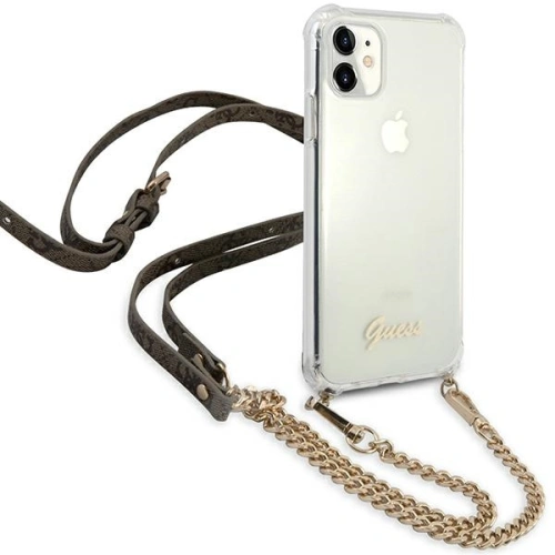 Kup Etui Guess GUHCN61KC4GSGO Apple iPhone 11 Transparent hardcase 4G Gold Chain - GUE1126CL - {ean13} - Sklep Home Screen