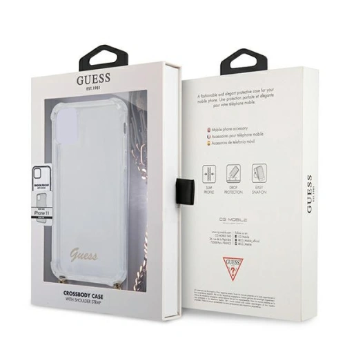 Kup Etui Guess GUHCN61KC4GSGO Apple iPhone 11 Transparent hardcase 4G Gold Chain - GUE1126CL - {ean13} - Sklep Home Screen