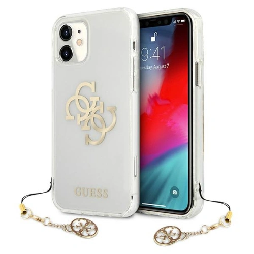 Kup Guess Apple Gehäuse GUHCN61KS4GGO iPhone 11 Transparentes Hartschalengehäuse 4G Gold Charms Kollektion - GUE1127CL - {ean13} - Sklep Home Screen