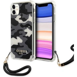 Kup Etui Guess GUHCN61KSARBK Apple iPhone 11 fekete/hardcase Camo Collection - GUE1129BLK - {ean13} - Sklep Home Screen