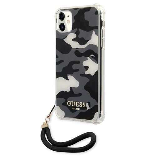Kup Guess Apple Tasche GUHCN61KSARBK iPhone 11 schwarz/schwarz Hardcase Camo Collection - GUE1129BLK - {ean13} - Sklep Home Screen