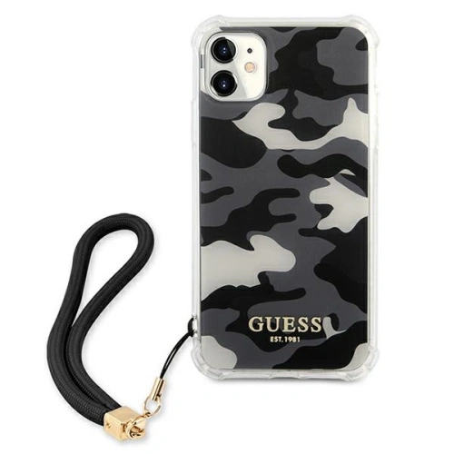 Kup Guess Apple Tasche GUHCN61KSARBK iPhone 11 schwarz/schwarz Hardcase Camo Collection - GUE1129BLK - {ean13} - Sklep Home Screen