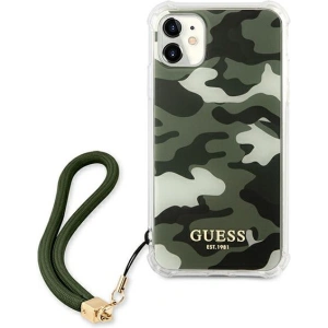 Kup Etui Guess GUHCN61KSARKA Apple iPhone 11 zöld/khaki kemény tok Camo Collection - GUE1130GRN - {ean13} - Sklep Home Screen