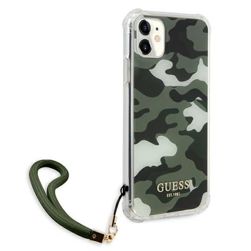 Kup Etui Guess GUHCN61KSARKA Apple iPhone 11 zielony/khaki hardcase Camo Collection - GUE1130GRN - {ean13} - Sklep Home Screen