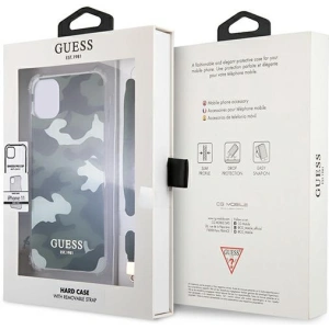 Kup Etui Guess GUHCN61KSARKA Apple iPhone 11 zöld/khaki kemény tok Camo Collection - GUE1130GRN - {ean13} - Sklep Home Screen