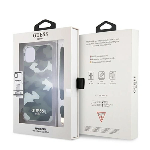 Kup Etui Guess GUHCN61KSARKA Apple iPhone 11 zielony/khaki hardcase Camo Collection - GUE1130GRN - {ean13} - Sklep Home Screen