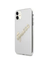 Buy Guess GUHCN61KTRSVGO Apple iPhone 11 Transparent hardcase Vintage Script Gold - GUE1132CL - {ean13} - Home Screen Store Europe
