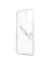 Buy Guess GUHCN61KTRSVSI Apple iPhone 11 Transparent hardcase Vintage Script Silver - GUE1133CL - {ean13} - Home Screen Store Europe