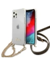 Kup Etui Guess GUHCP12LKC4GSGO Apple iPhone 12 Pro Max Transparent hardcase 4G Gold Chain - GUE1134CL - {ean13} - Sklep Home Screen