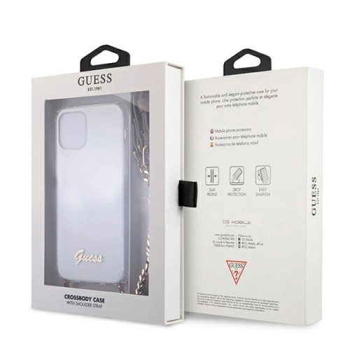 Kup Etui Guess GUHCP12LKC4GSGO Apple iPhone 12 Pro Max Transparent hardcase 4G Gold Chain - GUE1134CL - {ean13} - Sklep Home Screen