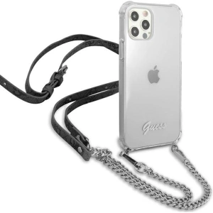 Buy Guess GUHCP12LKC4GSSI Apple iPhone 12 Pro Max Transparent hardcase 4G Silver Chain - GUE1135CL - {ean13} - Home Screen Store Europe