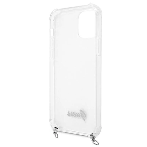 Buy Guess GUHCP12LKC4GSSI Apple iPhone 12 Pro Max Transparent hardcase 4G Silver Chain - GUE1135CL - {ean13} - Home Screen Store Europe