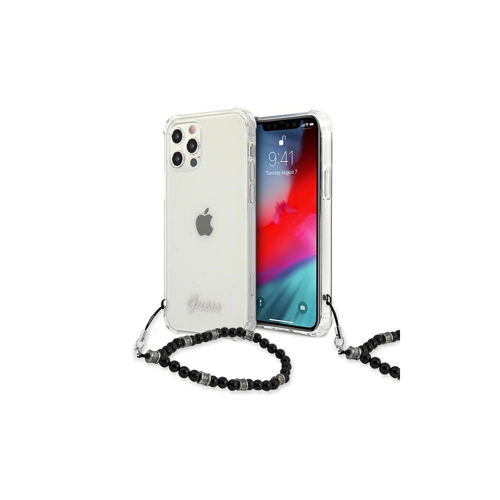 Etui Guess GUHCP12LKPSBK Apple iPhone 12 Pro Max Transparent hardcase Black Pearl