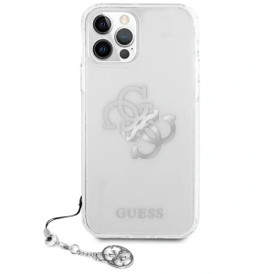 Buy Guess GUHCP12LKS4GSI Apple iPhone 12 Pro Max Transparent hardcase 4G Silver Charms Collection - GUE1138CL - {ean13} - Home Screen Store Europe