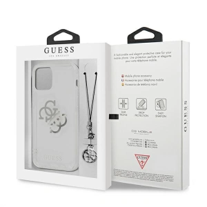 Buy Guess GUHCP12LKS4GSI Apple iPhone 12 Pro Max Transparent hardcase 4G Silver Charms Collection - GUE1138CL - {ean13} - Home Screen Store Europe