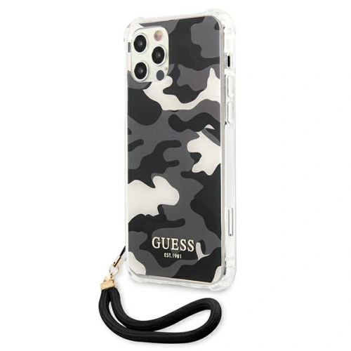 Kup Guess Apple Tasche GUHCP12LKSARBK iPhone 12 Pro Max schwarz/schwarz Hardcase Camo Collection - GUE1139BLK - {ean13} - Sklep Home Screen