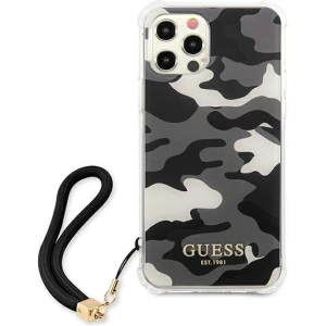 Kup Etui Guess GUHCP12LKSARBK Apple iPhone 12 Pro Max czarny/black hardcase Camo Collection - GUE1139BLK - {ean13} - Sklep Home Screen
