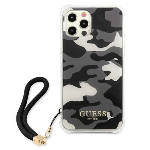 Kup Guess Apple Tasche GUHCP12LKSARBK iPhone 12 Pro Max schwarz/schwarz Hardcase Camo Collection - GUE1139BLK - {ean13} - Sklep Home Screen