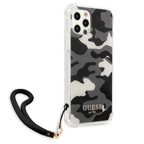 Kup Guess Apple Tasche GUHCP12LKSARBK iPhone 12 Pro Max schwarz/schwarz Hardcase Camo Collection - GUE1139BLK - {ean13} - Sklep Home Screen