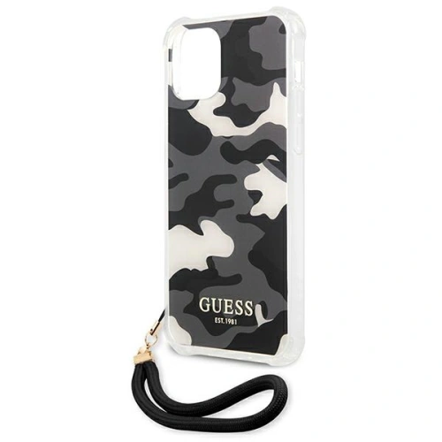 Kup Etui Guess GUHCP12LKSARBK Apple iPhone 12 Pro Max czarny/black hardcase Camo Collection - GUE1139BLK - {ean13} - Sklep Home Screen