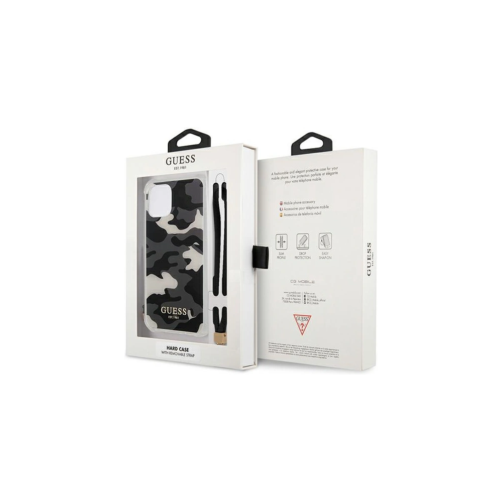 Etui Guess GUHCP12LKSARBK Apple iPhone 12 Pro Max czarny/black hardcase Camo Collection