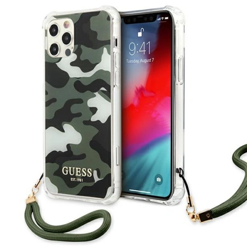 Kup Etui Guess GUHCP12LKSARKA Apple iPhone 12 Pro Max zelené/khaki hardcase Camo Collection - GUE1140KHA - {ean13} - Sklep Home Screen