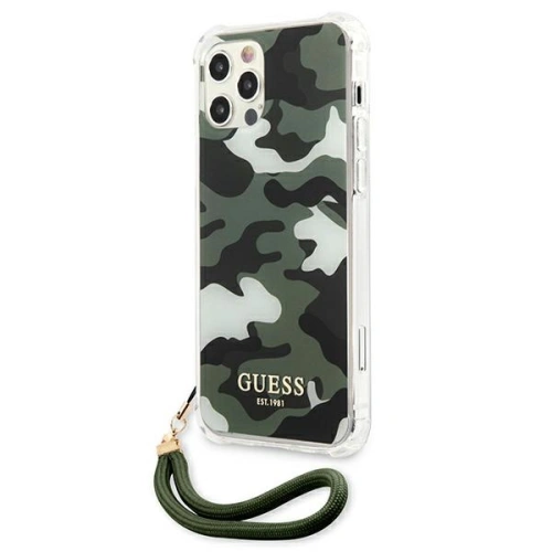 Kup Etui Guess GUHCP12LKSARKA Apple iPhone 12 Pro Max zielony/khaki hardcase Camo Collection - GUE1140KHA - {ean13} - Sklep Home Screen