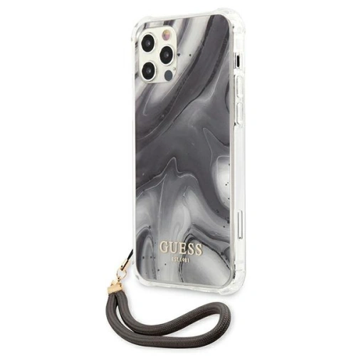 Buy Guess GUHCP12LKSMAGR Apple iPhone 12 Pro Max grey hardcase Marble Collection - GUE1141GRY - {ean13} - Home Screen Store Europe