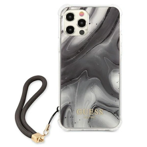 Buy Guess GUHCP12LKSMAGR Apple iPhone 12 Pro Max grey hardcase Marble Collection - GUE1141GRY - {ean13} - Home Screen Store Europe