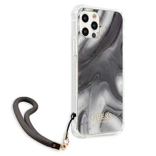 Buy Guess GUHCP12LKSMAGR Apple iPhone 12 Pro Max grey hardcase Marble Collection - GUE1141GRY - {ean13} - Home Screen Store Europe