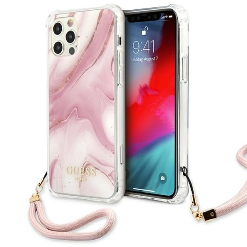 Kup Etui Guess GUHCP12LKSMAPI Apple iPhone 12 Pro Max růžový/pink hardcase Marble Collection - GUE1142PNK - {ean13} - Sklep Home Screen