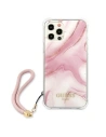 Buy Guess GUHCP12LKSMAPI Apple iPhone 12 Pro Max pink hardcase Marble Collection - GUE1142PNK - {ean13} - Home Screen Store Europe