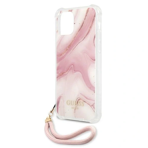 Buy Guess GUHCP12LKSMAPI Apple iPhone 12 Pro Max pink hardcase Marble Collection - GUE1142PNK - {ean13} - Home Screen Store Europe