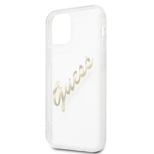 Kup Etui Guess GUHCP12LKTRSVGO Apple iPhone 12 Pro Max carcasă transparentă din plastic Vintage Script Gold - GUE1143CL - {ean13} - Sklep Home Screen