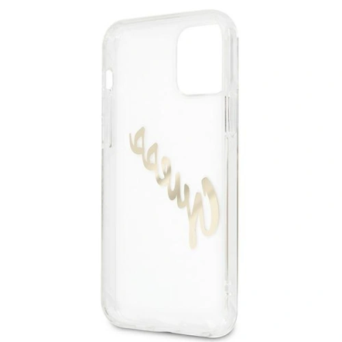 Kup Etui Guess GUHCP12LKTRSVGO Apple iPhone 12 Pro Max Transparent hardcase Vintage Script Gold - GUE1143CL - {ean13} - Sklep Home Screen
